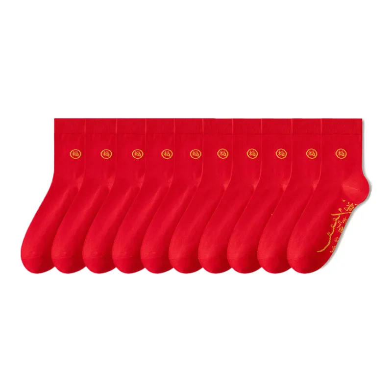 Lan Miao Mid Calf Socks Men's 10 Pack-9