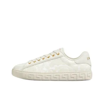 FANSIZHE Barocco GRECA Low Top Skateboard Shoes Men's White