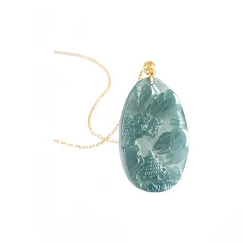 Noritake Ice Glutinous Jadeite Necklaces Unisex