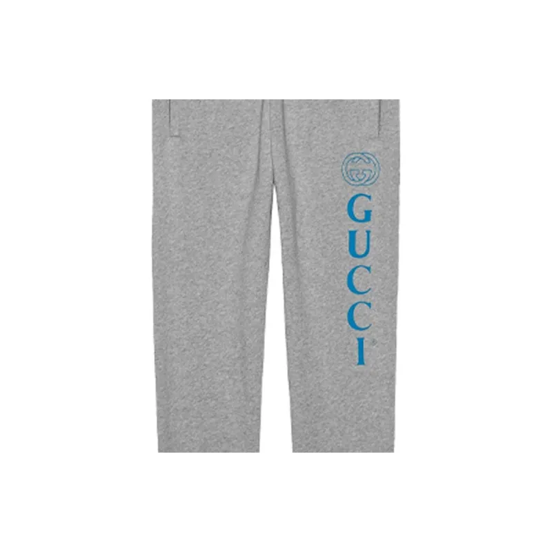 GUCCI Knitted Sweatpants Men Gray-4