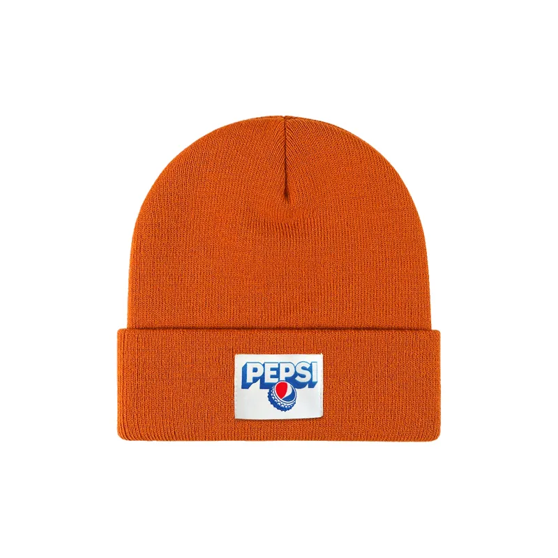 Pepsi Acrylic Beanies Unisex Black Caramel-3