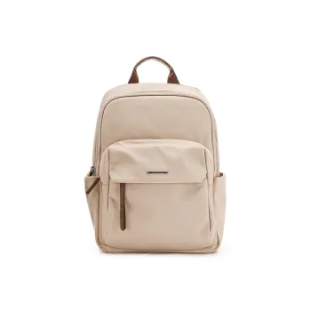 RED DRAGONFLY Fabric Backpack Unisex Apricot/Dark Gray/Black