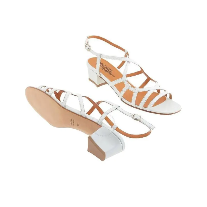 MICHEL VIVIEN Strap Sandals Women's White-3