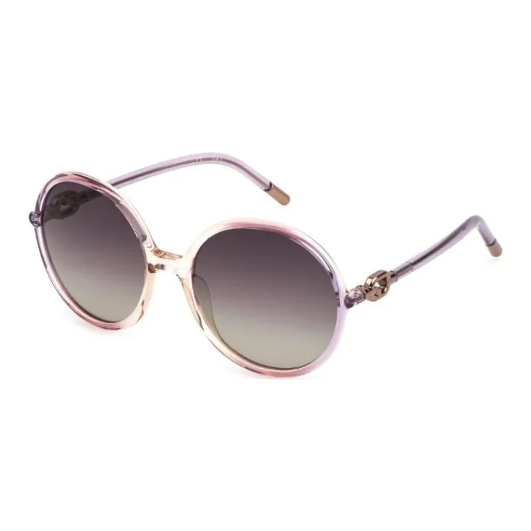Furla Injection Molded Round Sunglasses Women's Purple-0