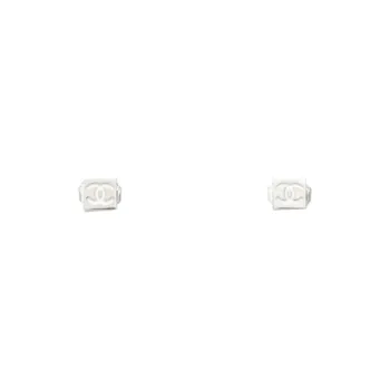 CHANEL   Stud Earrings Women's Silver