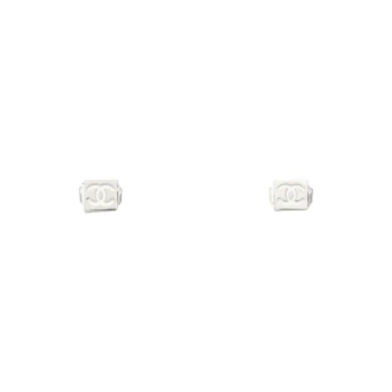 CHANEL   Stud Earrings Women's Silver-0