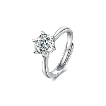 CLARKIA FLOWER 925 Sterling Silver Rings Women's