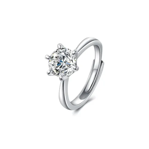 CLARKIA FLOWER 925 Sterling Silver Rings Women's