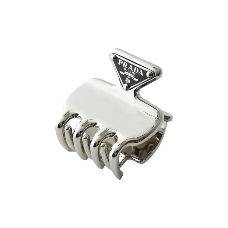PRADA Metal Hair Clips Women's Silver-0