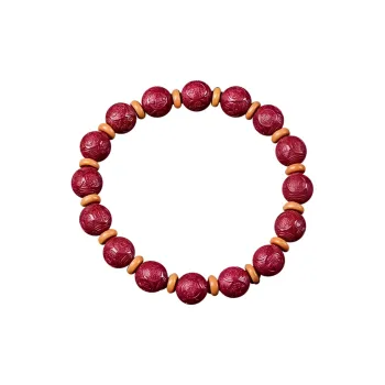 Stone On The Line Cinnabar Bracelets Unisex