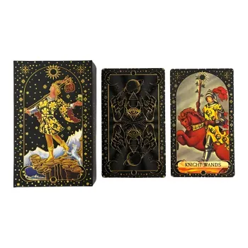 Imono Hand Eye Tower Of Gold Box With Color Printing And Foil Tarot Cards For Casual Party Card Beginners Board Games
