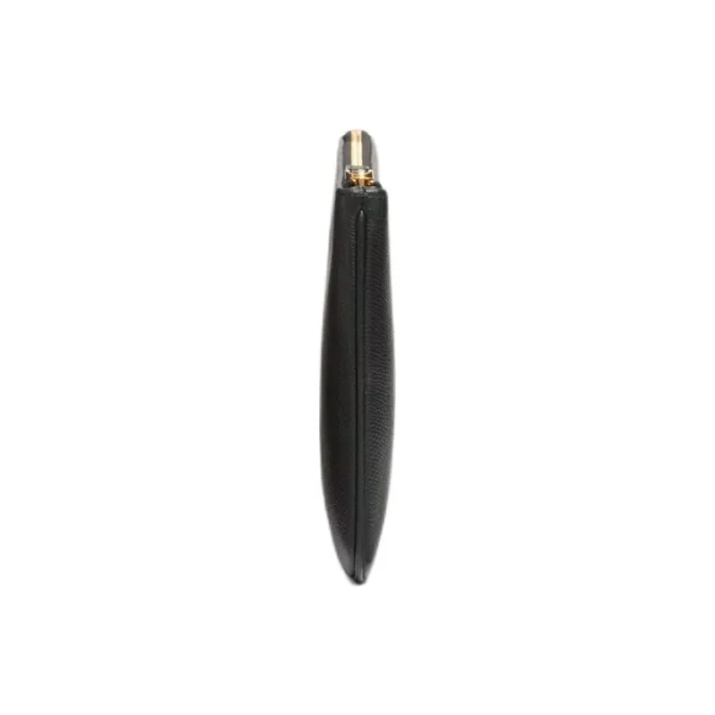 Valentino Vlogo Grain Calfskin Clutch Women's Black-2