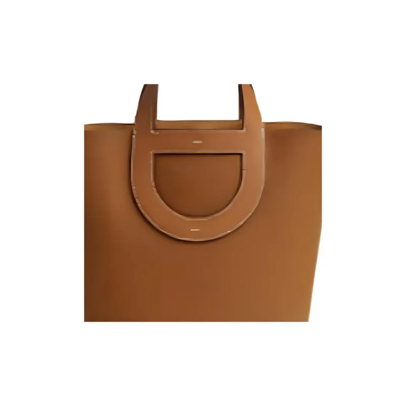 HERMES In The Loop Clemence Bullhide With Swift Calfskin Vegetable Basket Pig Nose Bucket Bags Handbags Women's Gold-2