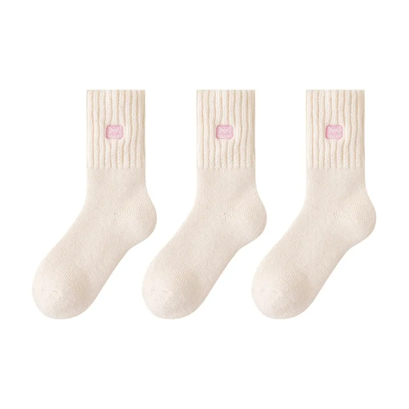 MIIOW Mid Calf Socks Women's 3 Pack-36