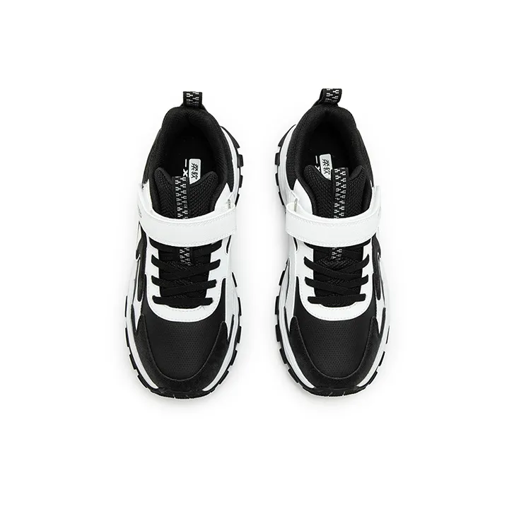 XTEP Non slip Support Low Top Kids Lifestyle Shoes Black Tejidos Blanco Kids'-2