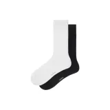 Knee-High Socks 3 Pack[White+White+White]Dry and Fresh, Stiff