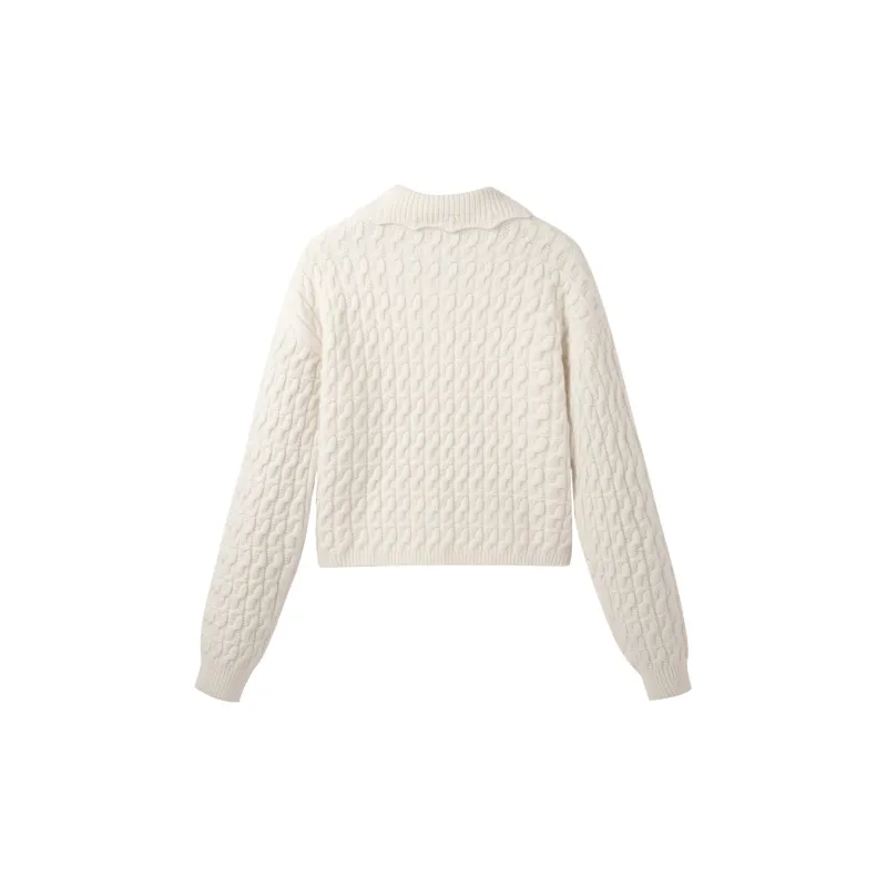 LEDIN Knitwear Women's Vanilla White-1