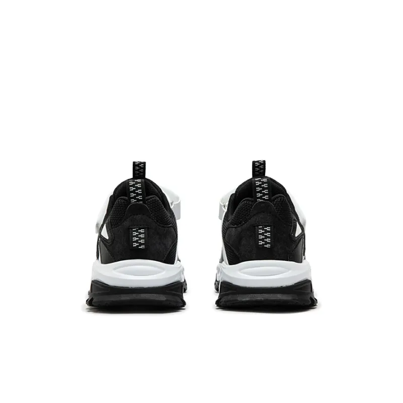 XTEP Non slip Support Low Top Kids Lifestyle Shoes Black Tejidos Blanco Kids'-3