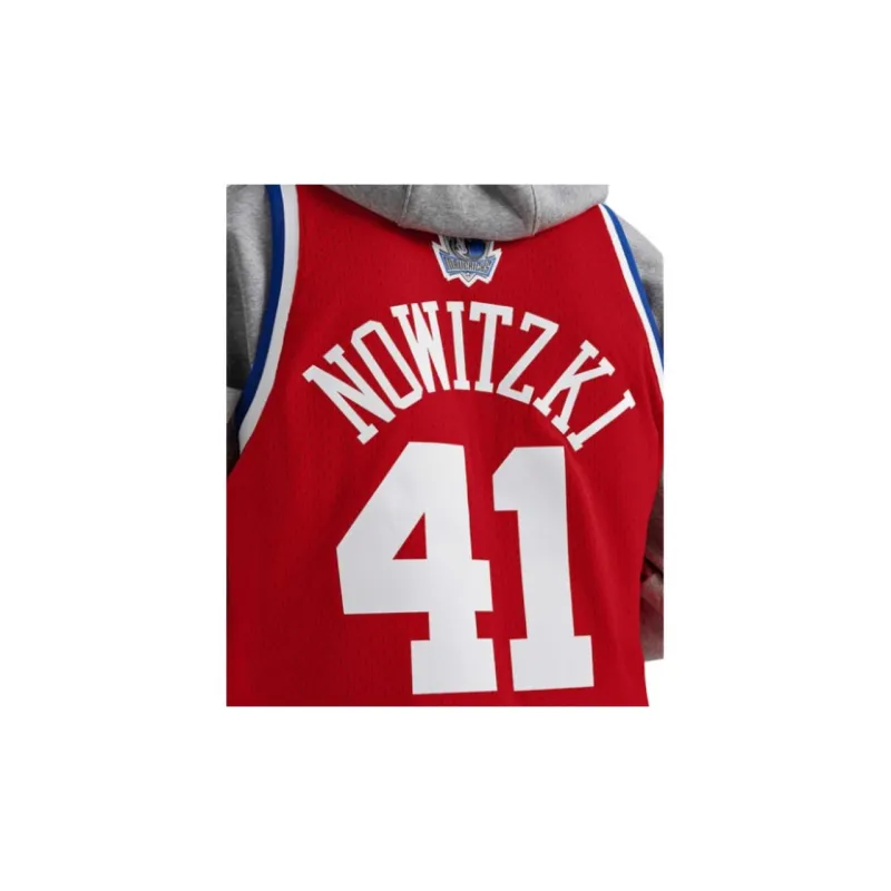 Mitchell Ness Basketball Jerseys Unisex Red-3