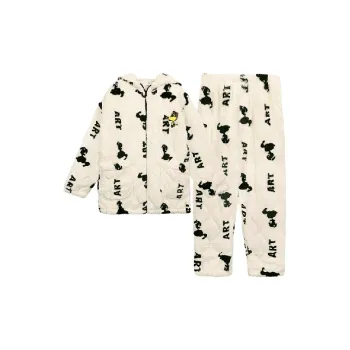 Beiyan x SNOOPY Pajama Set Women's White