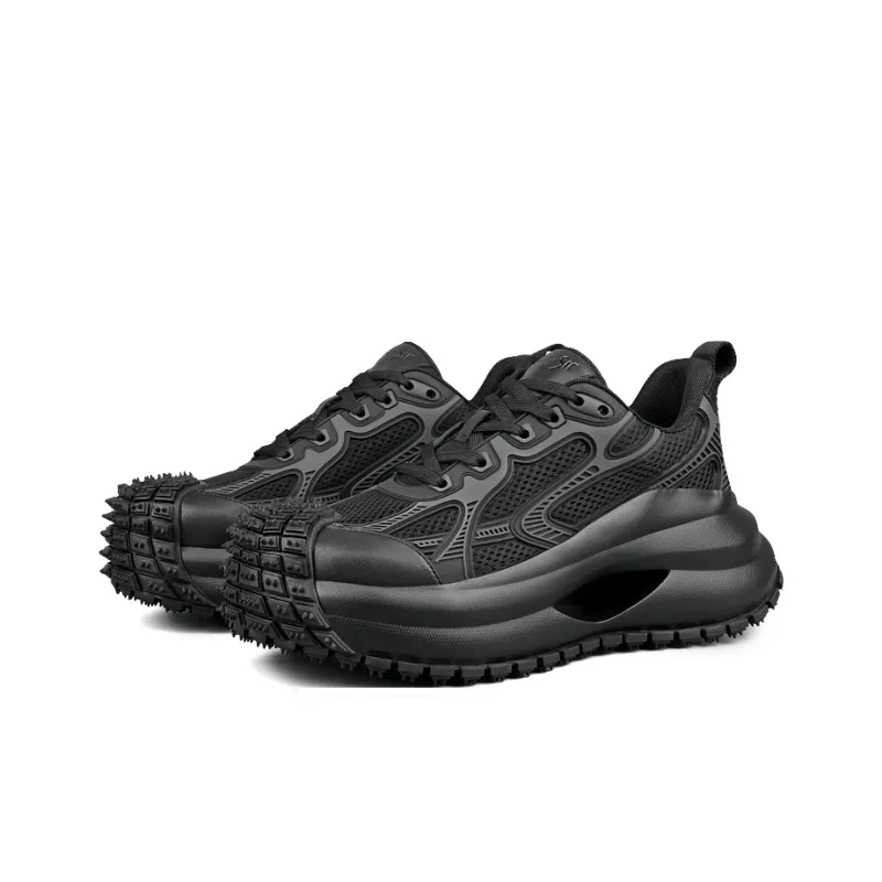 LOHAN·SIR Cushioned Slip-Resistant Height Increasing Low-Top Chunky Sneakers Men's-1