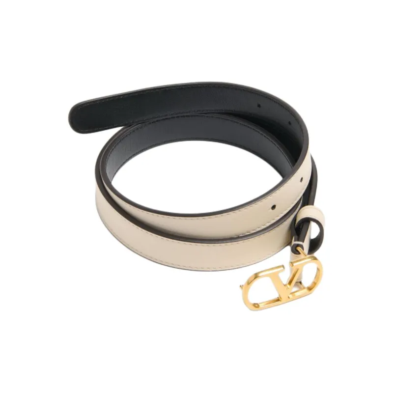 Valentino 20mm VLogo Signature Leather Belt-1