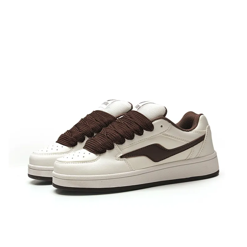 STUR YSN Wear resistant And Lightweight Low Top Skateboard Shoes Unisex Chocolate-1