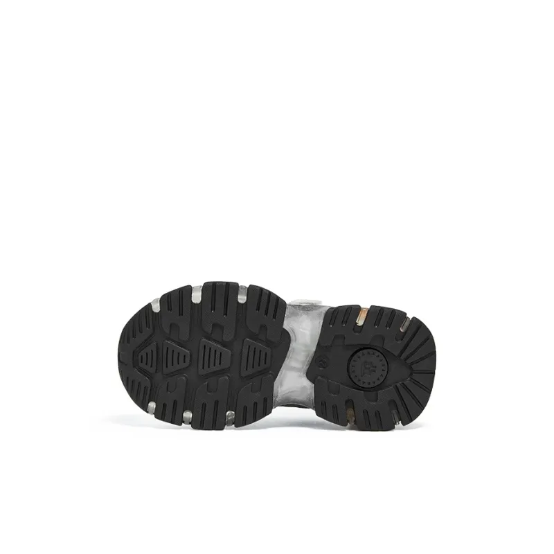 TARANIS Abrasion Resistant Breathable Kids' Running Shoes Black/White/Yellow Children Aged 3 7 Years Old-5