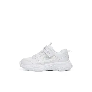 TARANIS Slip Resistant Breathable Kids' Running Shoes White Children Aged 3 7 Years Old