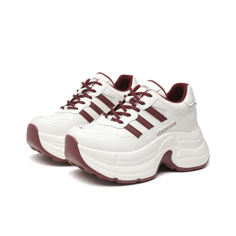 LINGPAO Slip Resistant Low Top Chunky Sneakers Women's-7