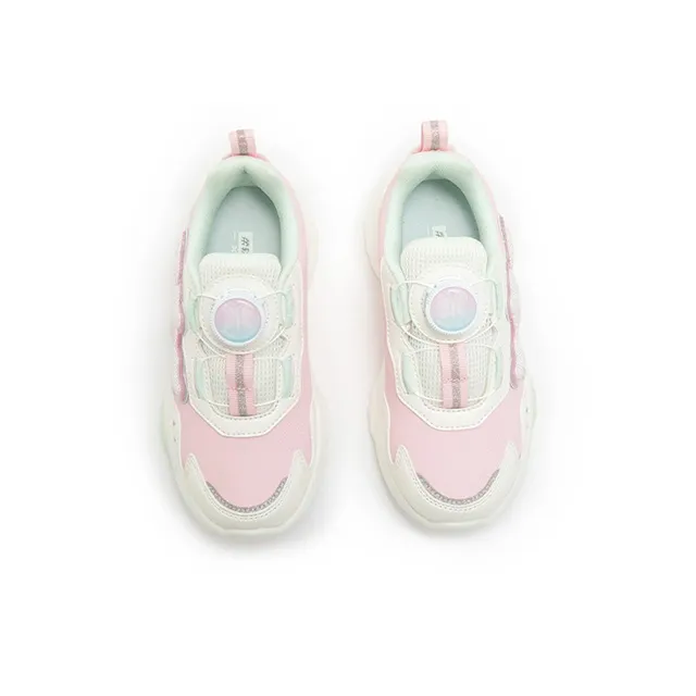 XTEP Non slip Support Low Top Kids Lifestyle Shoes Sail White Ice Pink Kids'-2