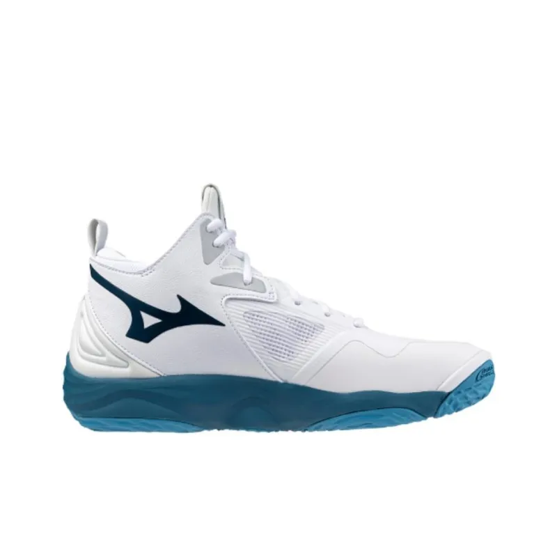 Mizuno Wave Momentum 3 Mid 'White Sailor Blue'-1