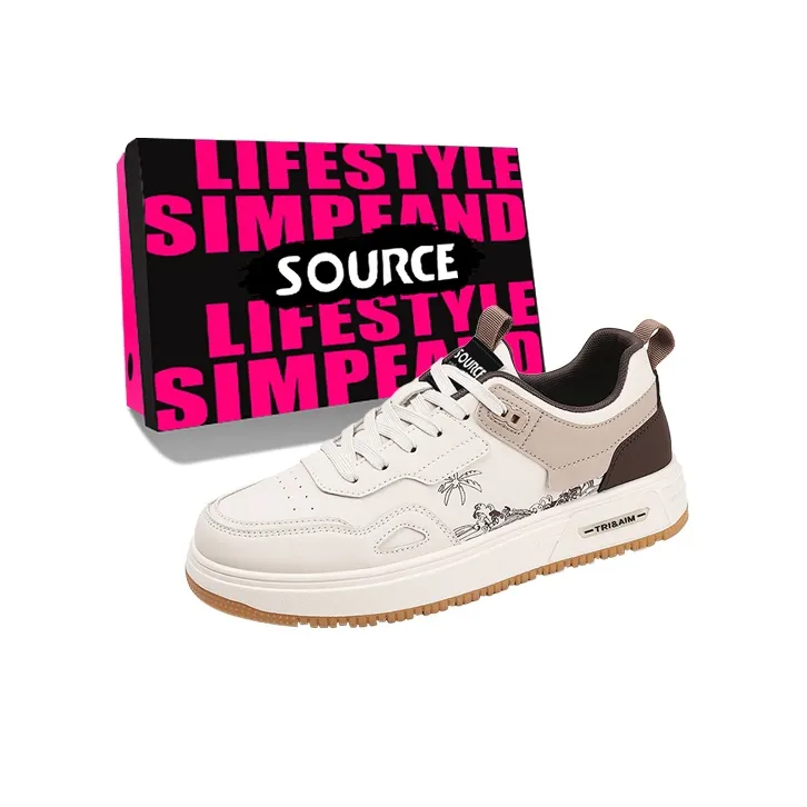 SOURCE Slip Resistant Cushioning Abrasion Resistant Breathable Low Top Skateboard Shoes Men's-2
