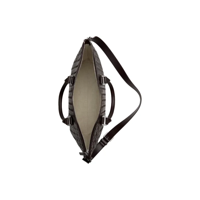 Bottega Veneta Calfskin Portable One Shoulder Crossbody Briefcases Men's Gummies-2
