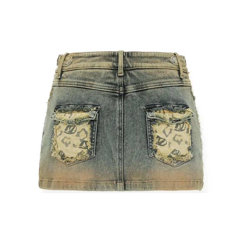 NAWS Denim Short Skirts Women's Royal Blue-1