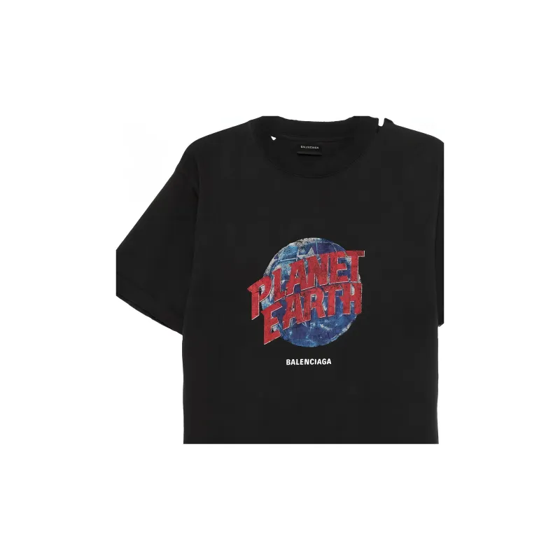 Balenciaga Graphic Printed Crewneck T Shirt-2