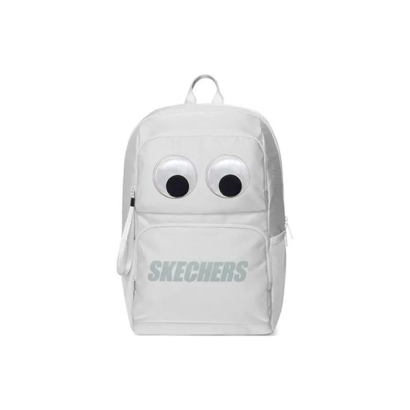 Skechers Fabric Big Eyes Backpack Regular Unisex Lunar Gray, Large Eyes, Individually Packaged-0