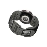 Three-Loop Hook-and-Loop Nylon Strap, Silver