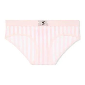 Victoria's Secret Underpants Women's 1 Pack Pink White Stripes