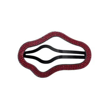 ROYALSASA Alloy, Faux Crystal Edge Clip Women's