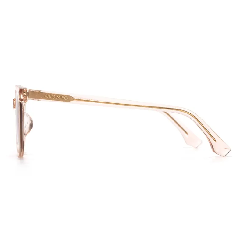 AIRO MIRO Plate Frame Square Sunglasses Unisex Pink-1
