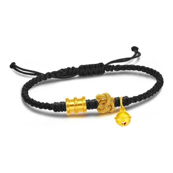 Old Qingyun Silver Building Gold Bracelet Unisex-3