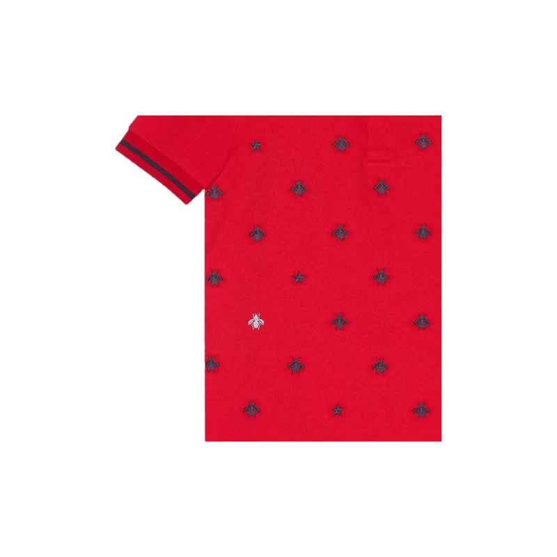 GUCCI Polo Shirts Men Red-3