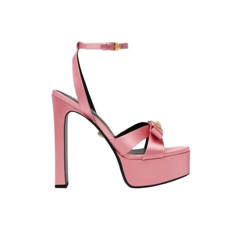 FANSIZHE Gianni One Strap Sandals 14cm Women's Pink-1