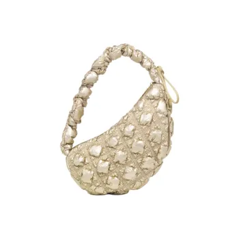 CARLYN Nylon Shoulder Bag Tubas Women's Gold