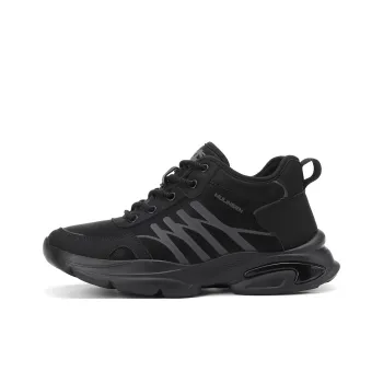 Mulinsen Warm Low Top Chunky Sneakers Men's Black Gray Color