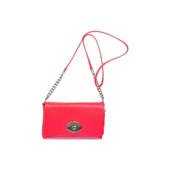 COACH Leather Shoulder Bag, Crossbody Bag Women's Red