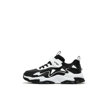 XTEP Non slip Support Low Top Kids Lifestyle Shoes Black Tejidos Blanco Kids'