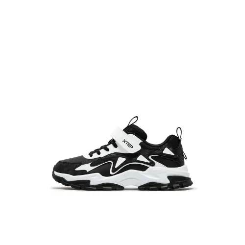 XTEP Non slip Support Low Top Kids Lifestyle Shoes Black Tejidos Blanco Kids'