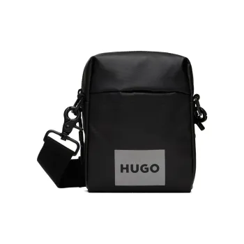 BOSSERT Coated Canvas Reporter Bag Shoulder Bag Crossbody Bag Men's Black